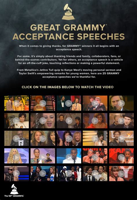 Great Grammy Acceptance Speeches