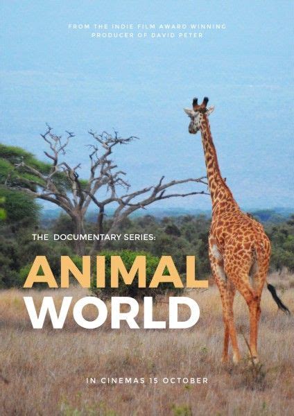 Wildlife Documentary Poster Template And Ideas For Design Fotor