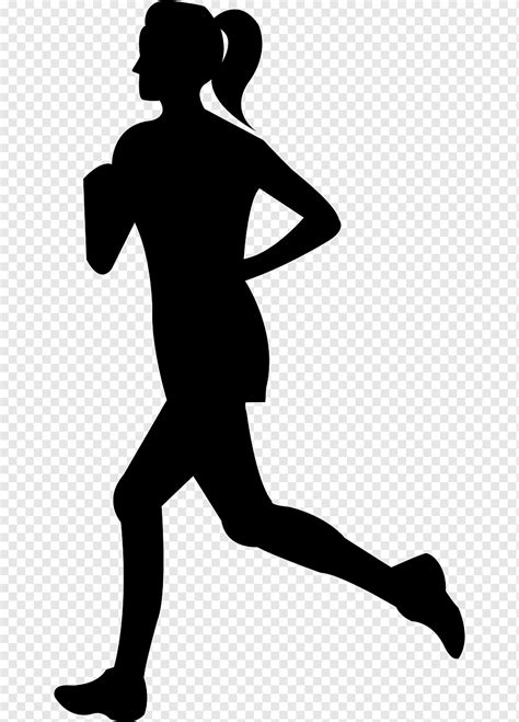 Manusia Jogging Maraton Ikon Nws Orang Lari Siluet Sprint