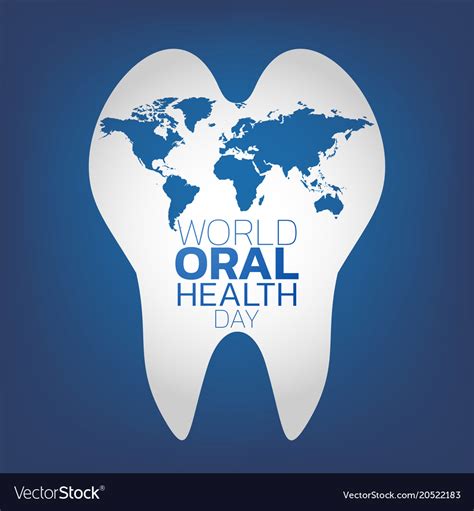 World Oral Health Day Logo Icon Design Royalty Free Vector