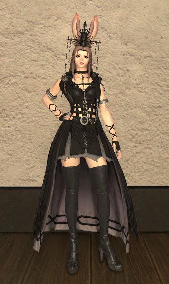 Cast any spell that makes the gown wave around, ie this clipping is also observed to a lesser degree with the following items: Makai Moon | Eorzea Collection