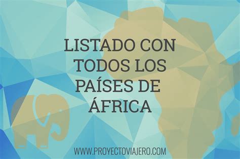 Listado De Países De África