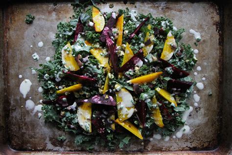 Kale Beet And Bacon Salad With Goat Cheese Vinaigrette Heather Christo