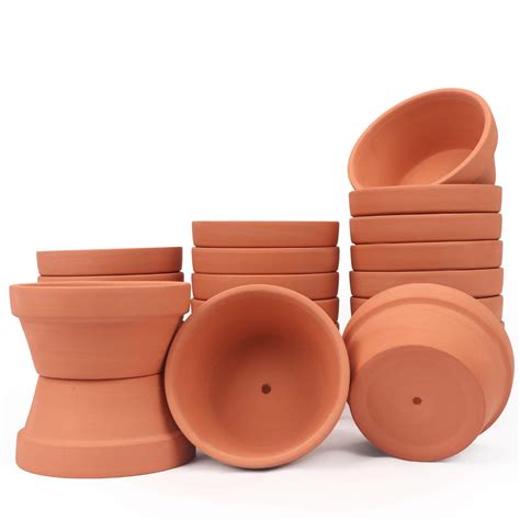 38 Pack 45 Terracotta Pot Clay Flower Pots Planter Nursery Pots