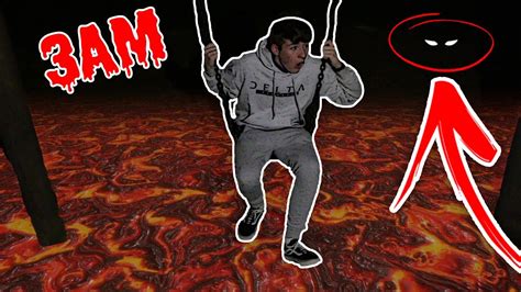 3am Haunted Park Floor Is Lava Challenge 3am Challenge Youtube