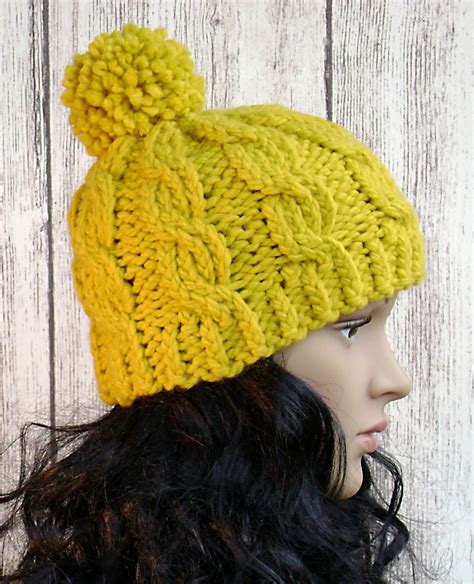 Easy Cable Beanie - Knit Pattern - Women Hat