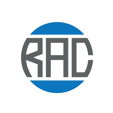 Rac Letter Logo Design On White Background Rac Creative Initials