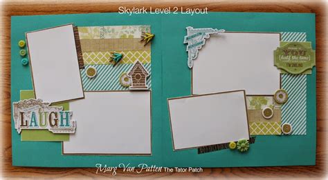 Layout By Marg Van Patten Using Ctmh Skylark Paper Ctmh Scrapbooking