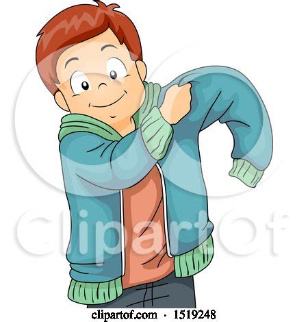 Boy Putting On A Jacket Posters Art Prints By Interior Wall Decor
