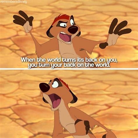 Hmmmm Timon Might Have A Point Lion King Quotes Disney Love Funny