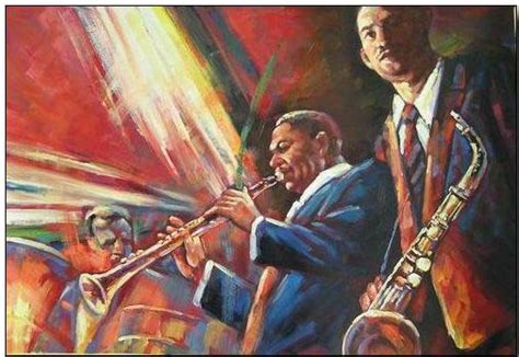 Jazz Oil Paintingjazz Oil Paintingoil Paintings Of Jazz Musicians