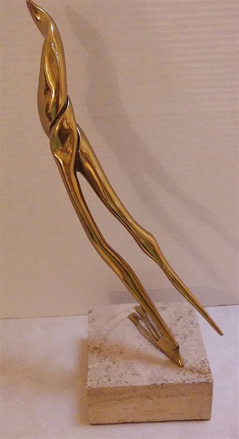 vintage brass artist signed sculpture collectors weekly