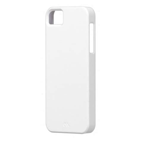 Plain White Color Iphone 5 Case Mate Case Zazzle