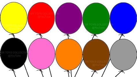 Learning Colours With Balloon Colouring Page Childrens Educational