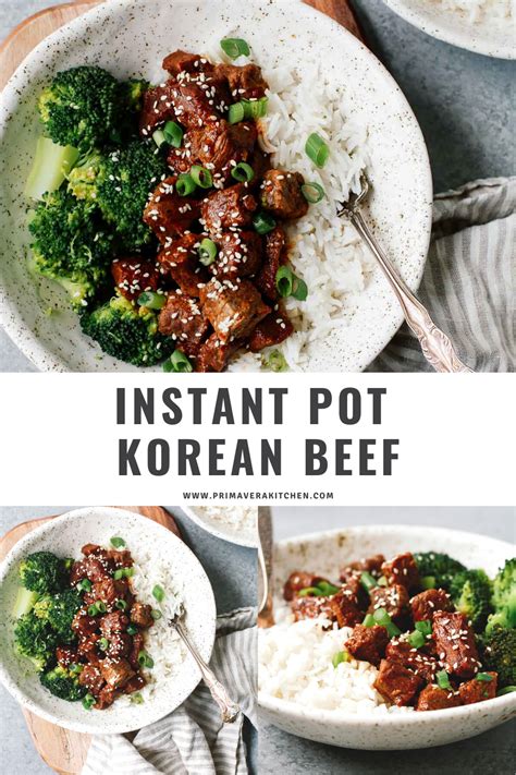 To make larger cubes, start with wider slices, cut those into wider strips, and cut across the strips into wider cubes. Insanely Good Instant Pot Korean Beef - Healthy and Easy ...