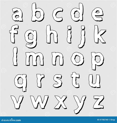 Lowercase Letters Clip Art