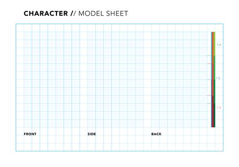 Character Design model sheet template | Templates Supply