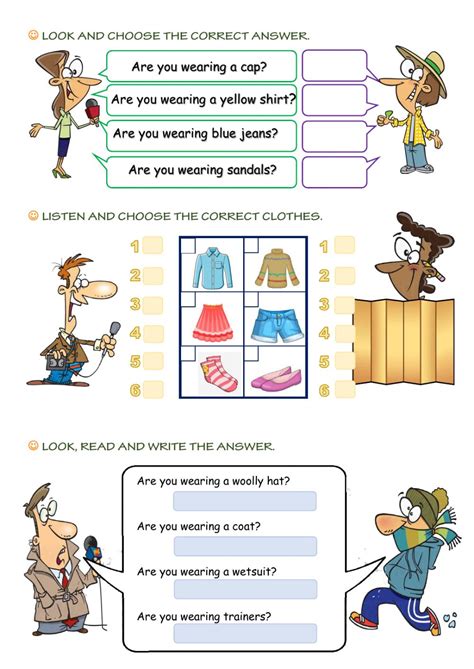 What Are They Wearing Esl Worksheet By Basma Zerelli Word Bank Hot