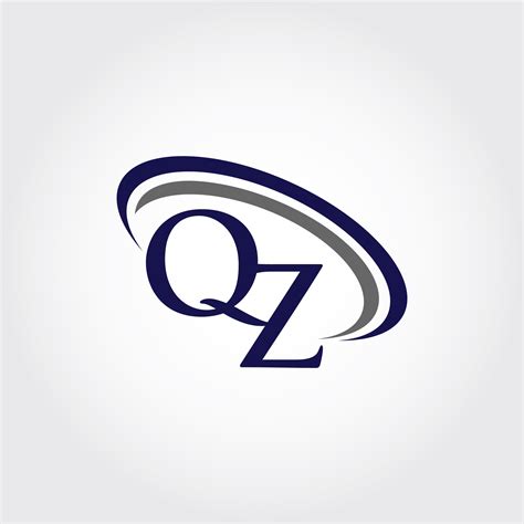 Monogram Qz Logo Design By Vectorseller Thehungryjpeg