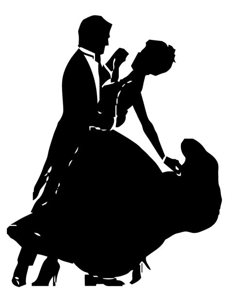 Ballroom Dance Silhouette Waltz Clip Art Group Dance Png Download