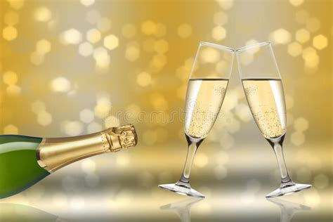 Two Glasses Of Champagne Stock Image Image Of Celebration 45411511