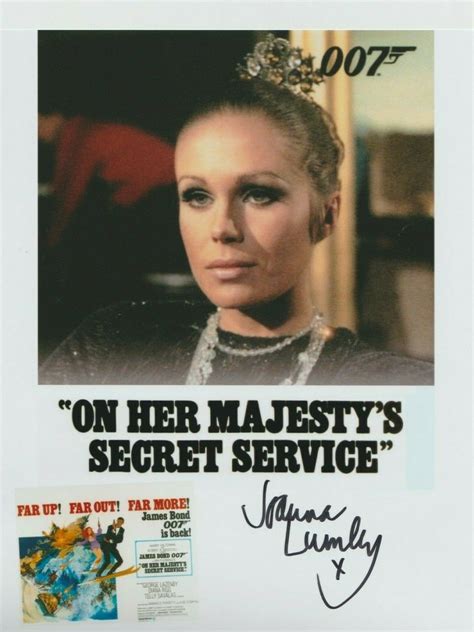 Joanna Lumley Hand Signed Photo Her Majestys Secret Service Bond
