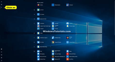 Five Ways To Openuse All Apps In Start Menu In Windows 10 Tutorial