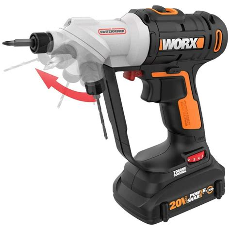 Worx Wx176l 20v Switchdriver 2 In 1 Cordless Drill And Driver With