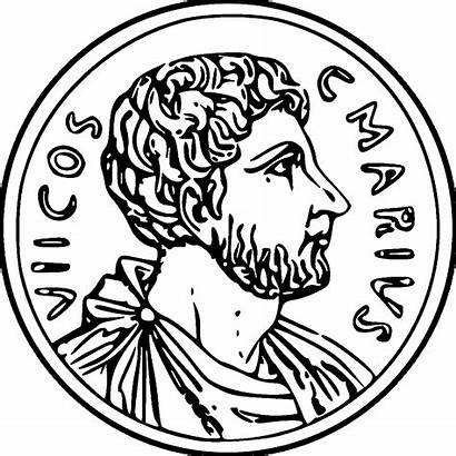 Coloring Ancient Rome Roman Coin Coins Money
