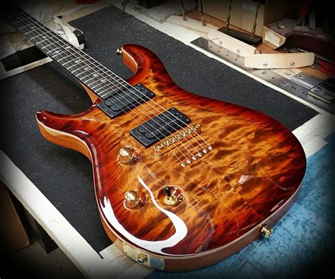 Kiesel Guitars Carvin Guitars Ct624 Lefty In Deep Sunset Burst Over