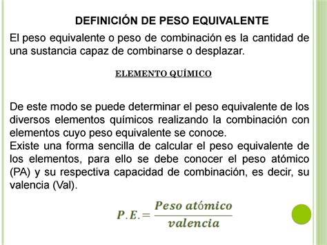 Peso Equivalente By Temas De Quimica Omc Issuu