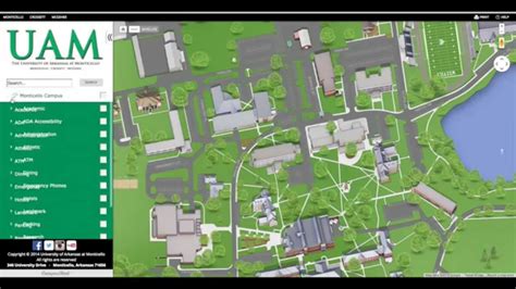 University Of Central Arkansas Campus Map Map