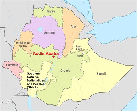 Addis Ababa Ethiopia Map Addis Ababa Ethiopia Map World Eastern