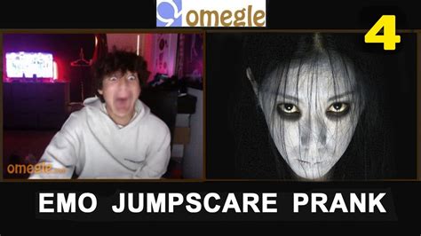scary prank on omegle omegle jump scare compilation emo ghost prank part 4 omegle funny