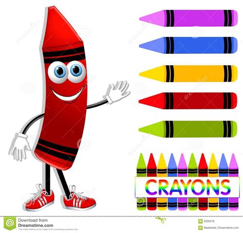 Cartoon Crayon Collection Royalty Free Stock Photos Image 5026478