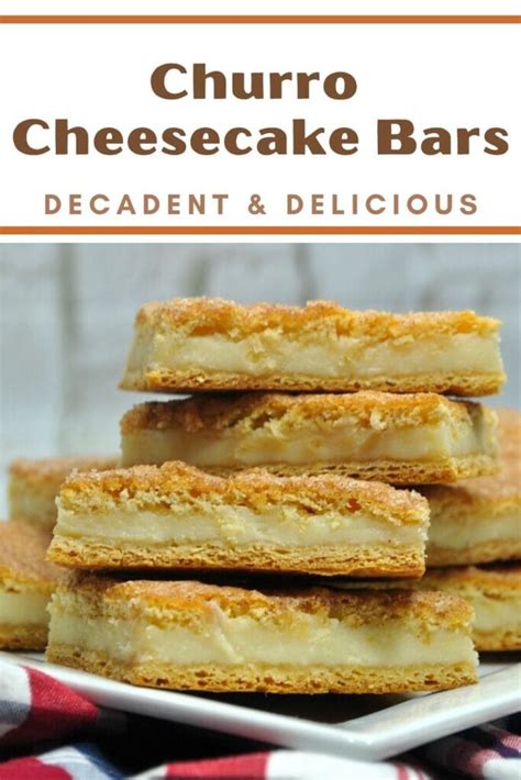 Easy Churro Cheesecake Bars Food Fun And Faraway Places