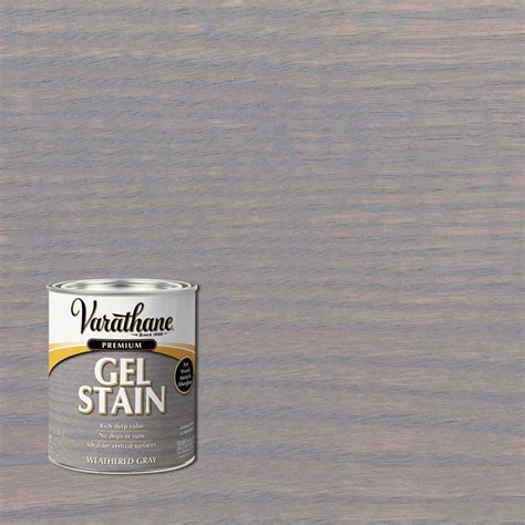 Varathane 1 Qt Weathered Gray Semi Transparent Interior Wood Gel Stain