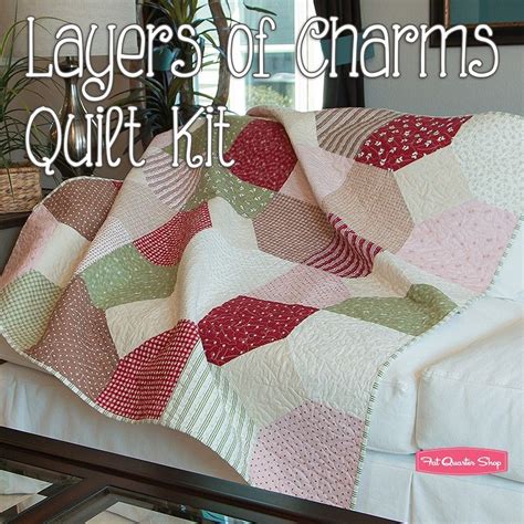 Layers Of Charms Uses Mistletoe Lane Fabric Charm Quilt Quilt Kit