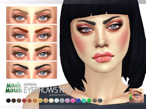 Sims 4 Maxis Match Eyebrow 10 The Sims Book