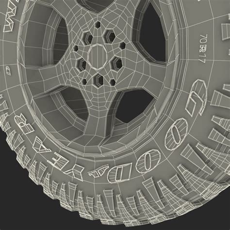 3d Model Goodyear Wrangler Tire