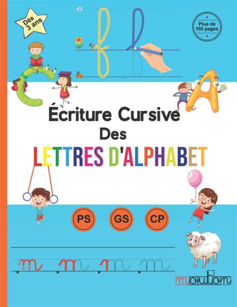 Buy Écriture Cursive Des Lettres Dalphabet Apprendre à écrire Et à
