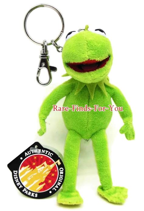 Disney Theme Parks Muppets Kermit The Frog Plush 5 14 H Keychain New