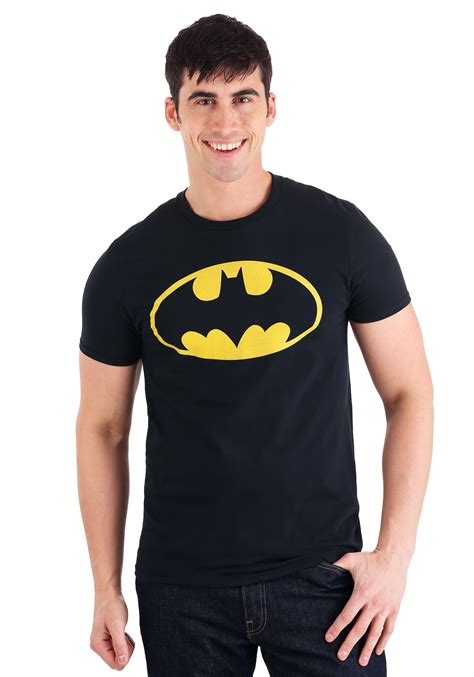 Adult Dc Comics Batman Logo Black T Shirt Batman Apparel