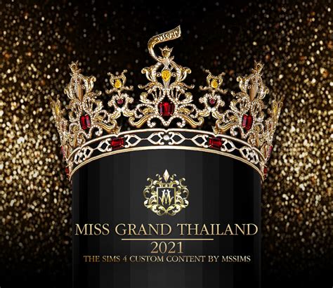 Miss Grand Thailand 2021 Crown For The Sims 4access To Exclusive Cc On