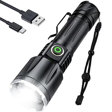 Rechargeable Flashlight 120000 High Lumens Xhp160 Brightest Led
