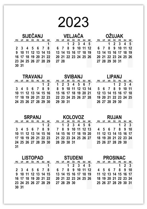 Kalendar 2023 Kalendarisu