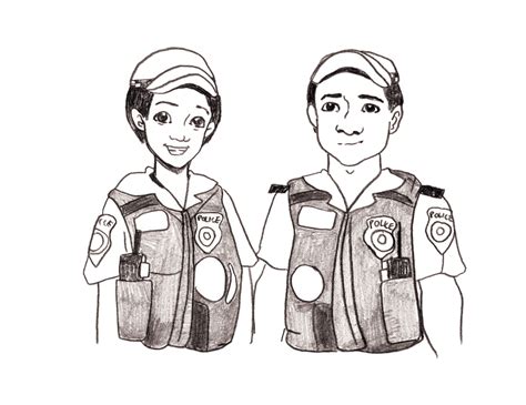 Detail Sketsa Gambar Polwan Koleksi Nomer 28