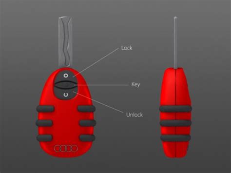 Audi R8 Inspired Key Concept Sends You Into Thinking How Designbuzz