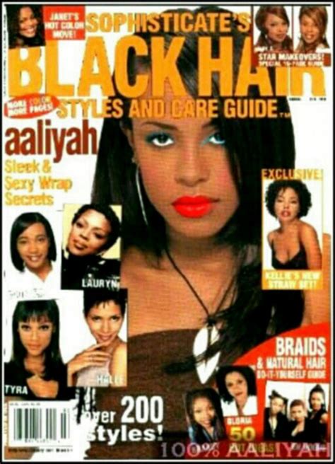 Aaliyah In Sophisticates Black Hair Magazine 1998 Black Hair