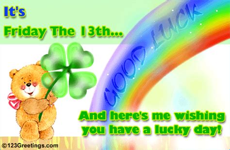 A Lucky Day Free Friday The 13th Ecards Greeting Cards 123 Greetings